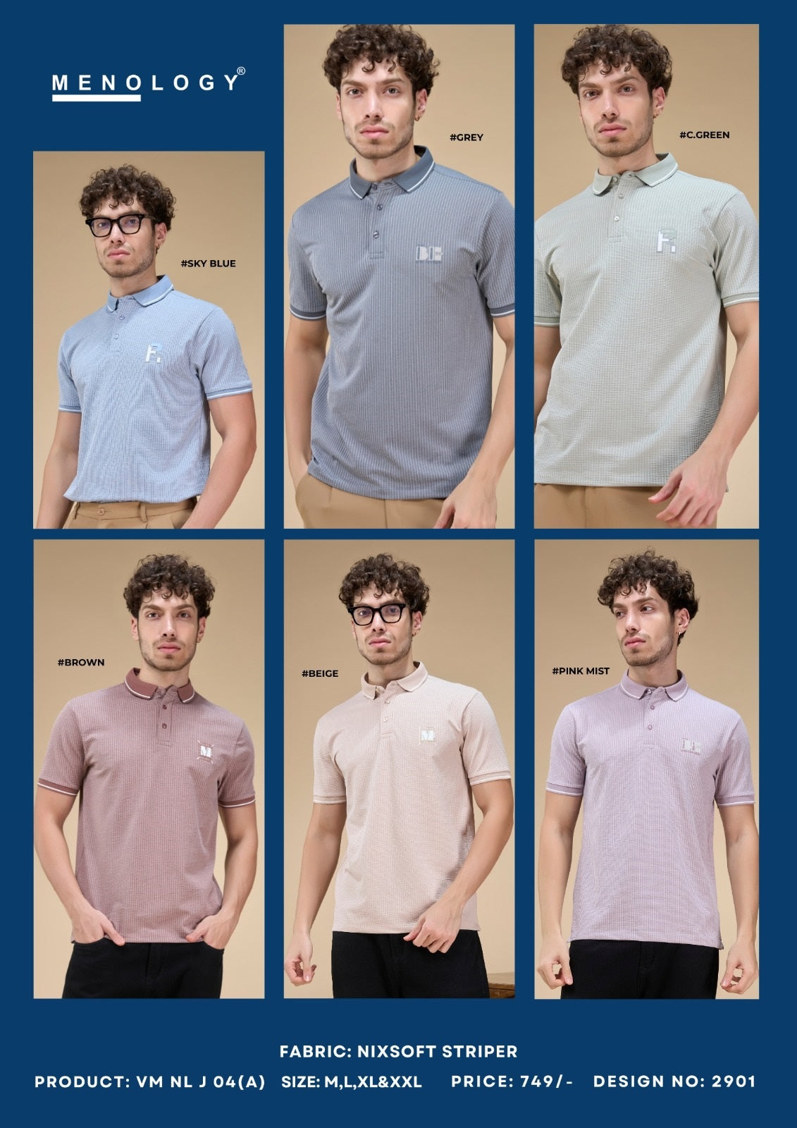 Vm Nl J 04 A Polo Menology Striper Mens Tshirts Wholesale