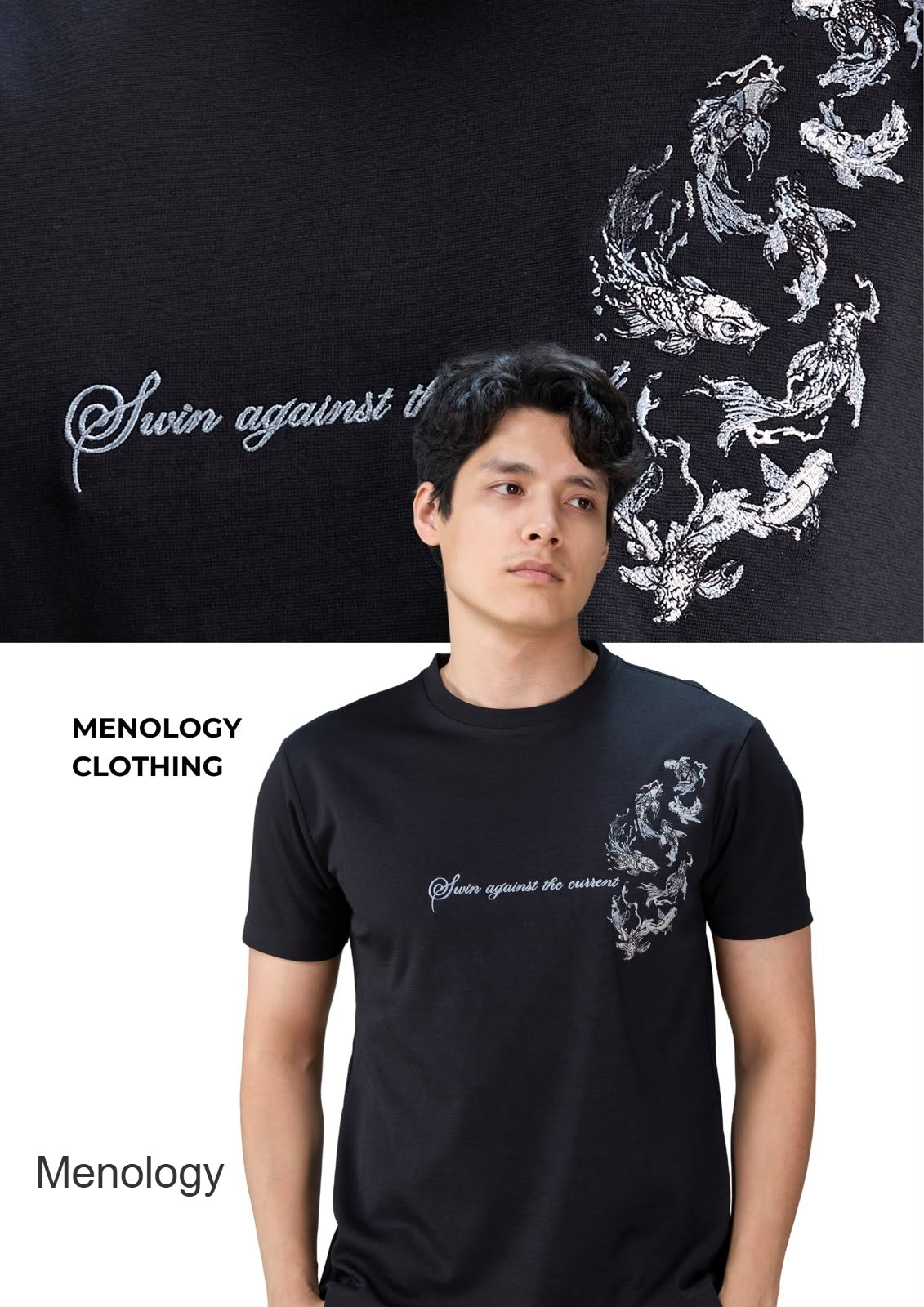 Vm Rbs J 03 (A) 2879 Heavy Embroidery Menology Imported Mens Tshirts Manufacturer India