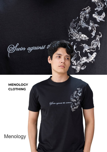 Vm Rbs J 03 (A) 2879 Heavy Embroidery Menology Imported Mens Tshirts Manufacturer India