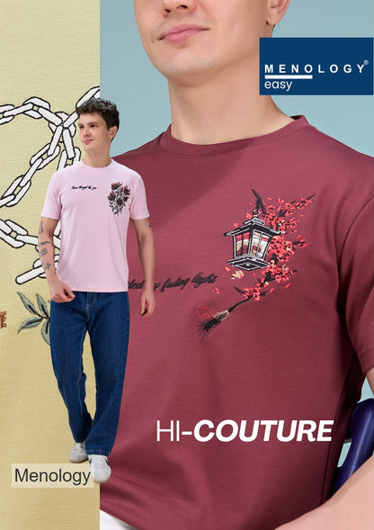 Vm Rbs J 03 (A) 2879 Heavy Embroidery Menology Imported Mens Tshirts Manufacturer India
