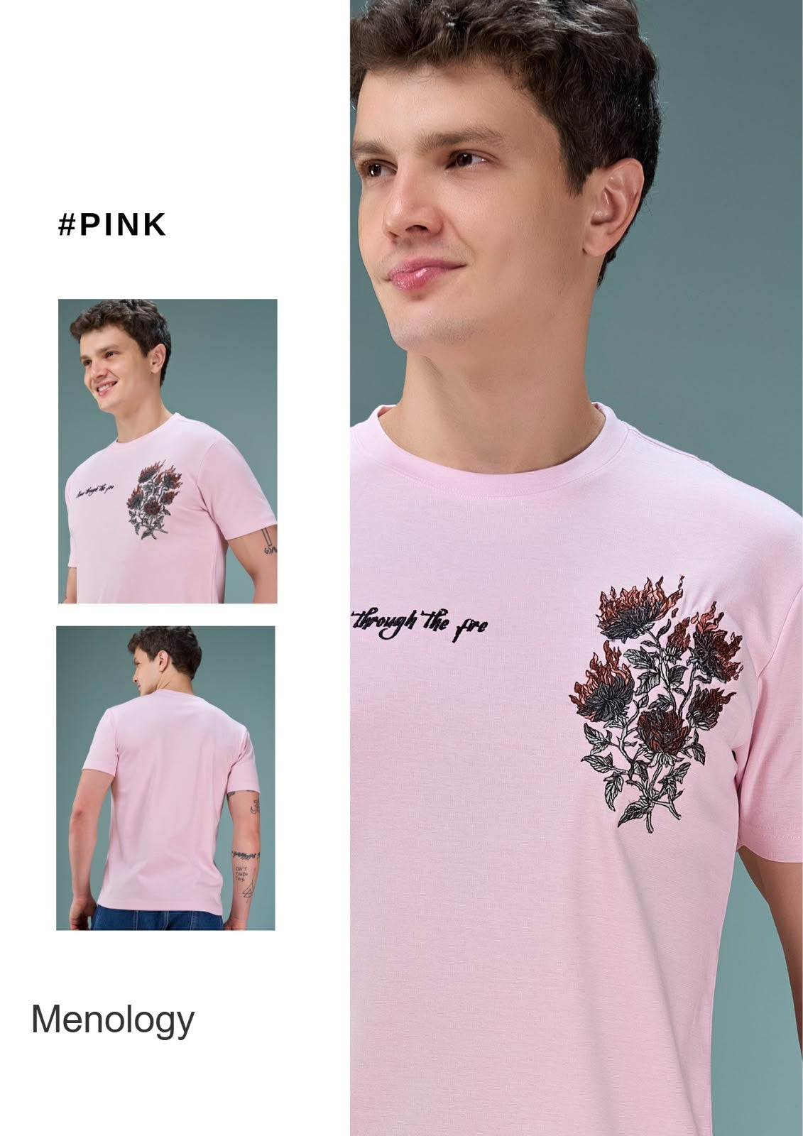 Vm Rbs J 03 (A) 2879 Heavy Embroidery Menology Imported Mens Tshirts Manufacturer India