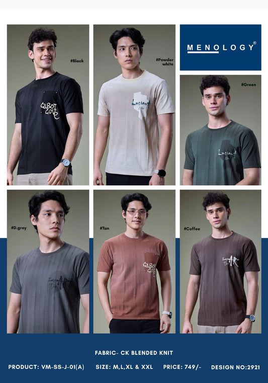 Vm Ss J 01 A 2921 Knit Menology Mens Tshirts Wholesale Price