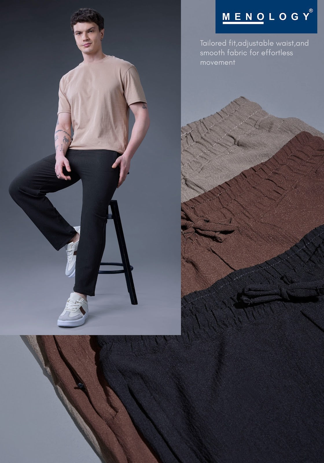 Vm Vvg-J-03(A) 2923 Menology Knit Mens Track Pants Wholesaler India