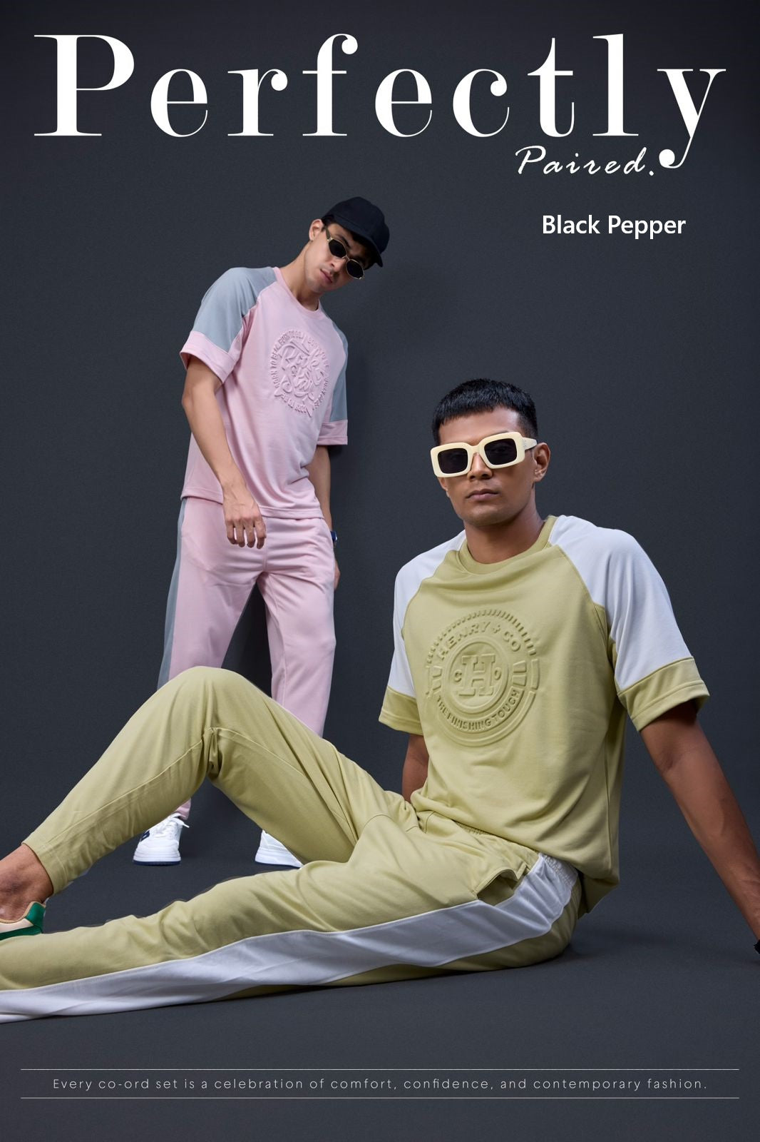 Vno 324 To 329 Black Pepper Looper Mens Co Ord Set Supplier Gujarat