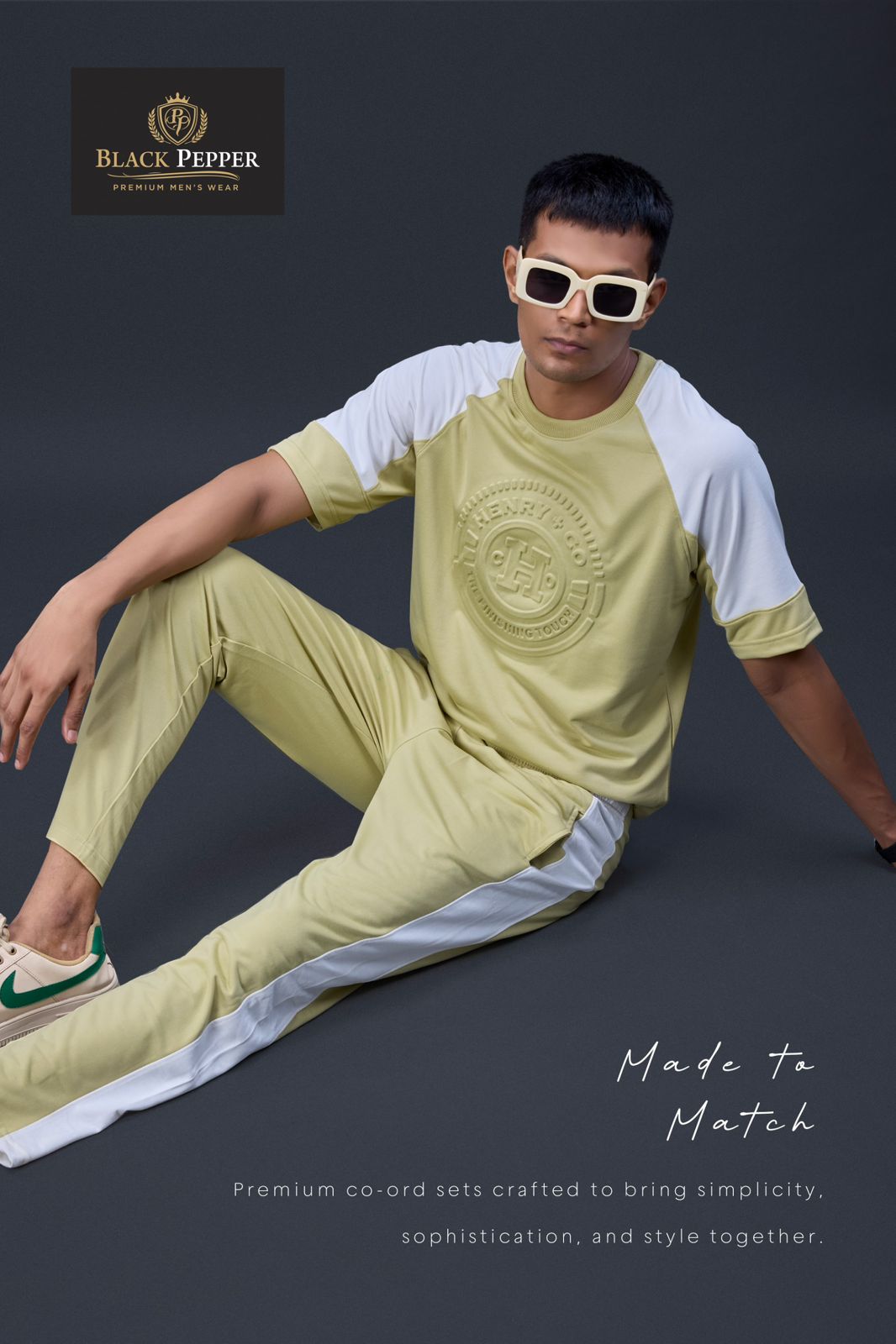 Vno 324 To 329 Black Pepper Looper Mens Co Ord Set Supplier Gujarat