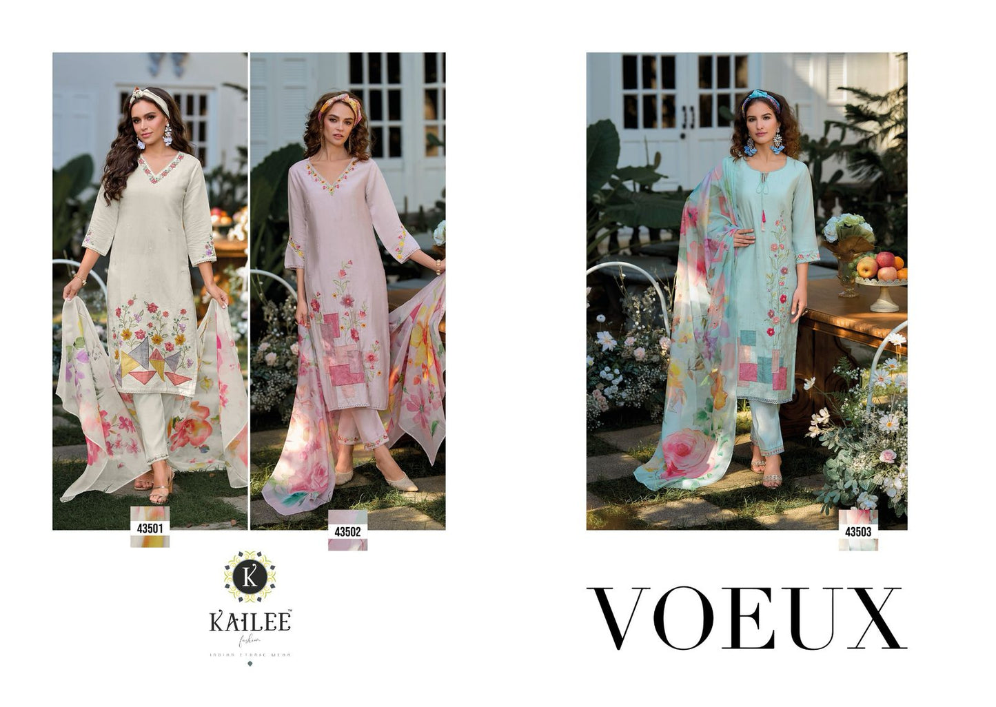 Voeux Kailee Fashion Viscose Readymade Pant Style Suits Wholesale