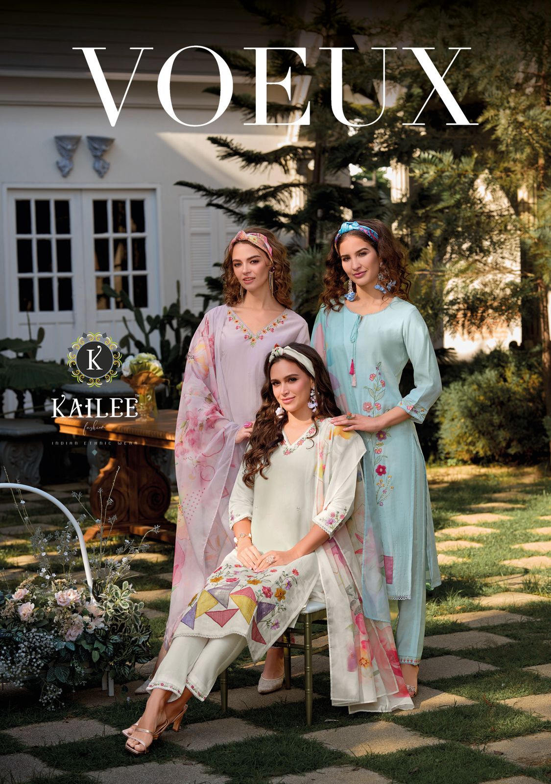 Voeux Kailee Fashion Viscose Readymade Pant Style Suits Wholesale