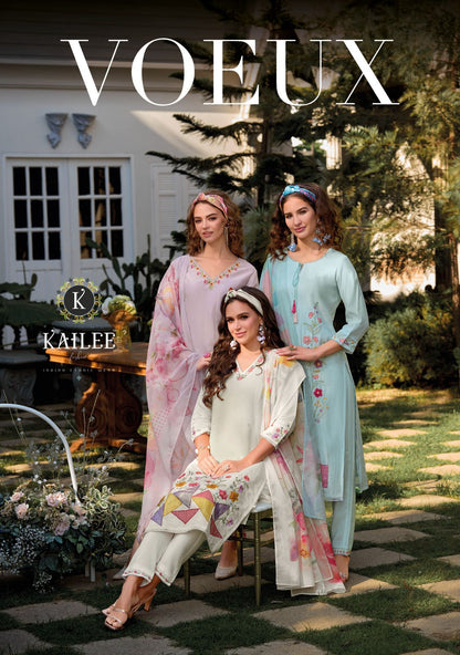 Voeux Kailee Fashion Viscose Readymade Pant Style Suits Wholesale