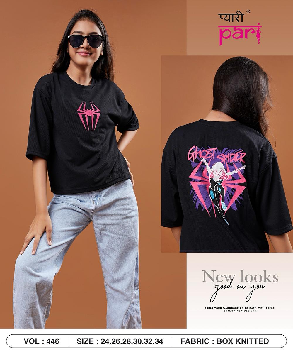 Vol-446 Pyari Pari Knit Girls Top Wholesaler