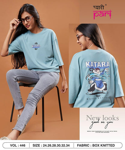 Vol-446 Pyari Pari Knit Girls Top Wholesaler