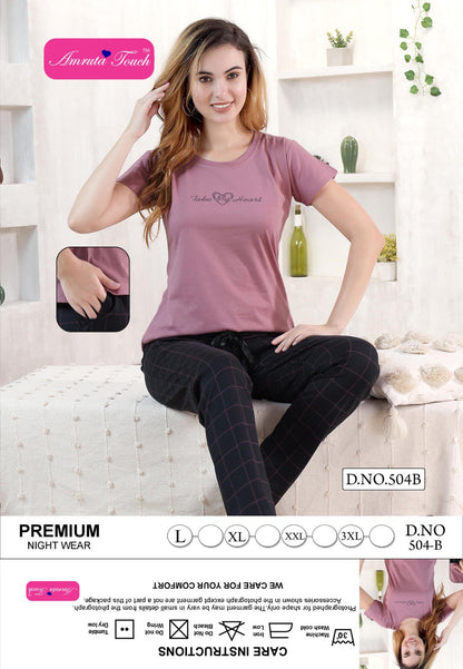 Vol 504 Kavyansika Pyjama Night Suits