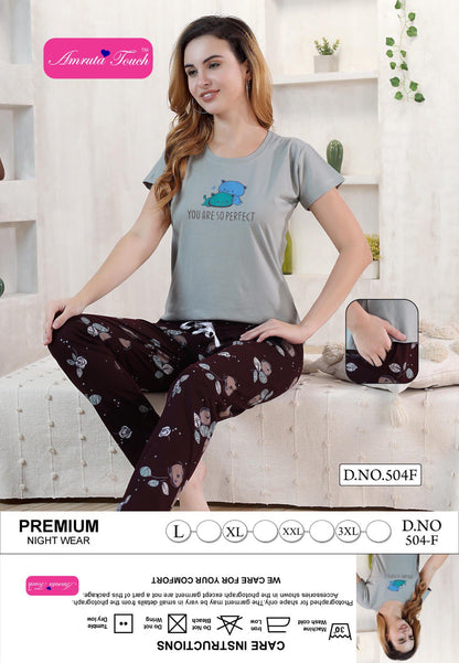 Vol 504 Kavyansika Pyjama Night Suits