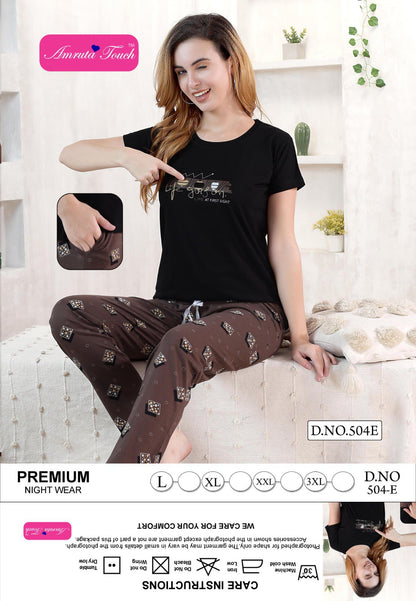 Vol 504 Kavyansika Pyjama Night Suits