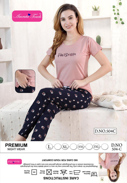 Vol 504 Kavyansika Pyjama Night Suits