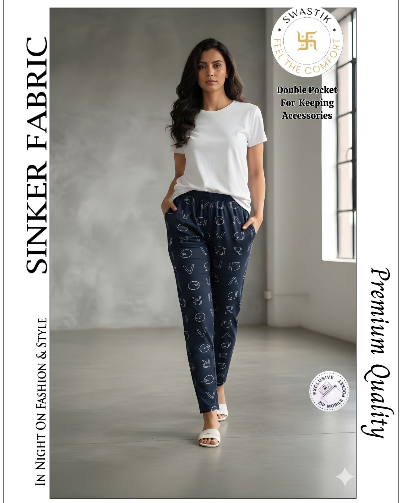 Vol 0003 C Swastik Sinker Women Night Lower Exporter Ahmedabad