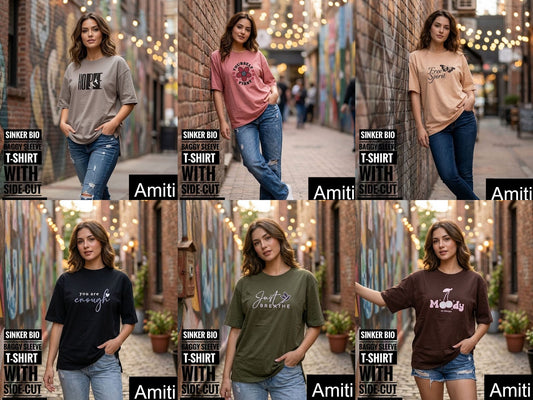 Vol 003 Baggy Amiti Cotton Women Tshirt Wholesale Price