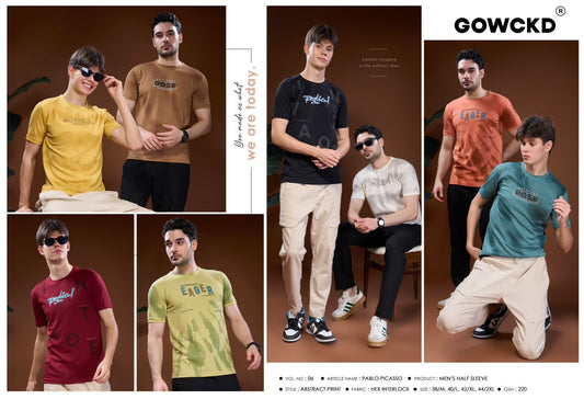 Vol 06 Gowckd Interlock Mens Tshirts Manufacturer Ahmedabad
