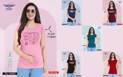 Vol 1000 I Grab It Sinker Women Tshirt Exporter Ahmedabad