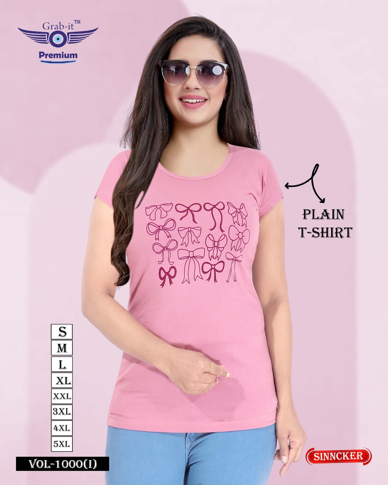 Vol 1000 I Grab It Sinker Women Tshirt Exporter Ahmedabad