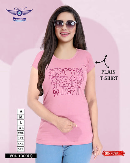 Vol 1000 I Grab It Sinker Women Tshirt Exporter Ahmedabad