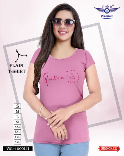 Vol 1000 J Grab It Sinker Women Tshirt Exporter Ahmedabad