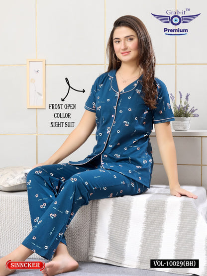 Vol 10029 Bh Grab It Sinker Collar Night Suits Manufacturer