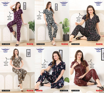 Vol 10029 Bk Grab It Sinker Collar Night Suits Supplier