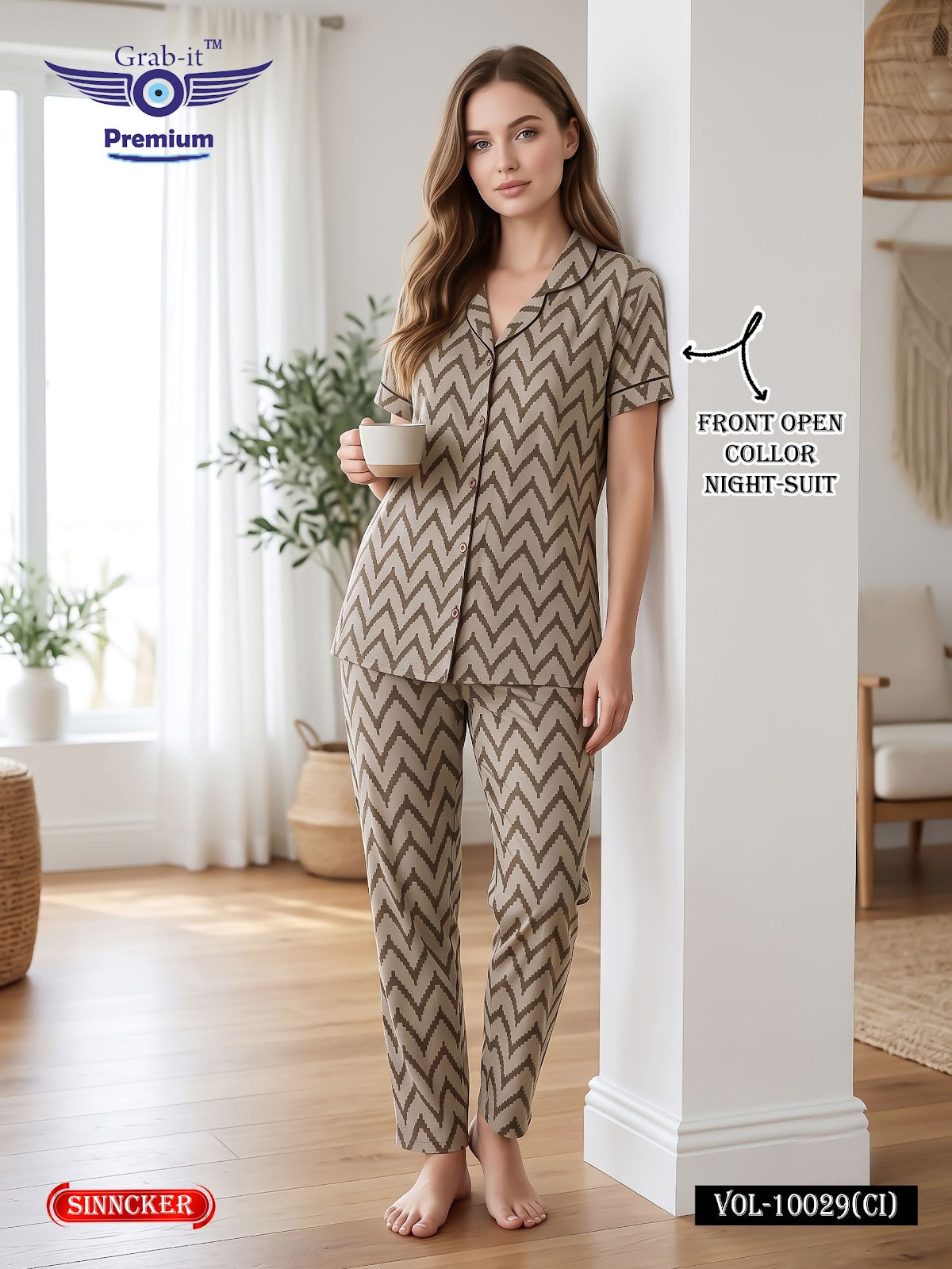 Vol 10029 Ci Grab It Sincker Collar Night Suits Manufacturer Ahmedabad