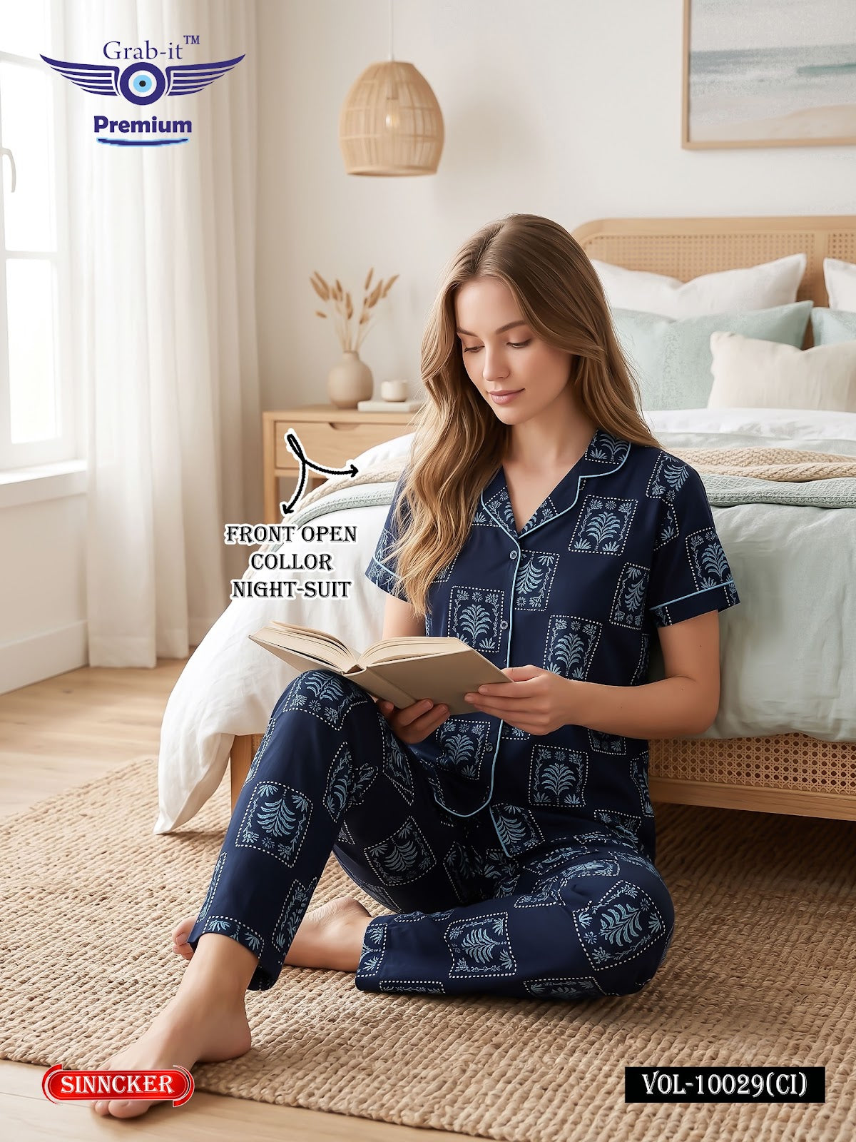 Vol 10029 Ci Grab It Sincker Collar Night Suits Manufacturer Ahmedabad