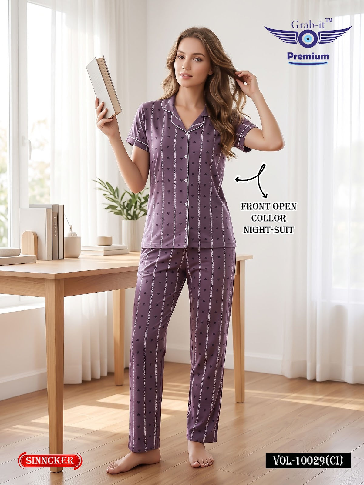 Vol 10029 Ci Grab It Sincker Collar Night Suits Manufacturer Ahmedabad