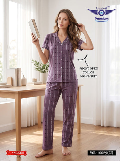 Vol 10029 Ci Grab It Sincker Collar Night Suits Manufacturer Ahmedabad