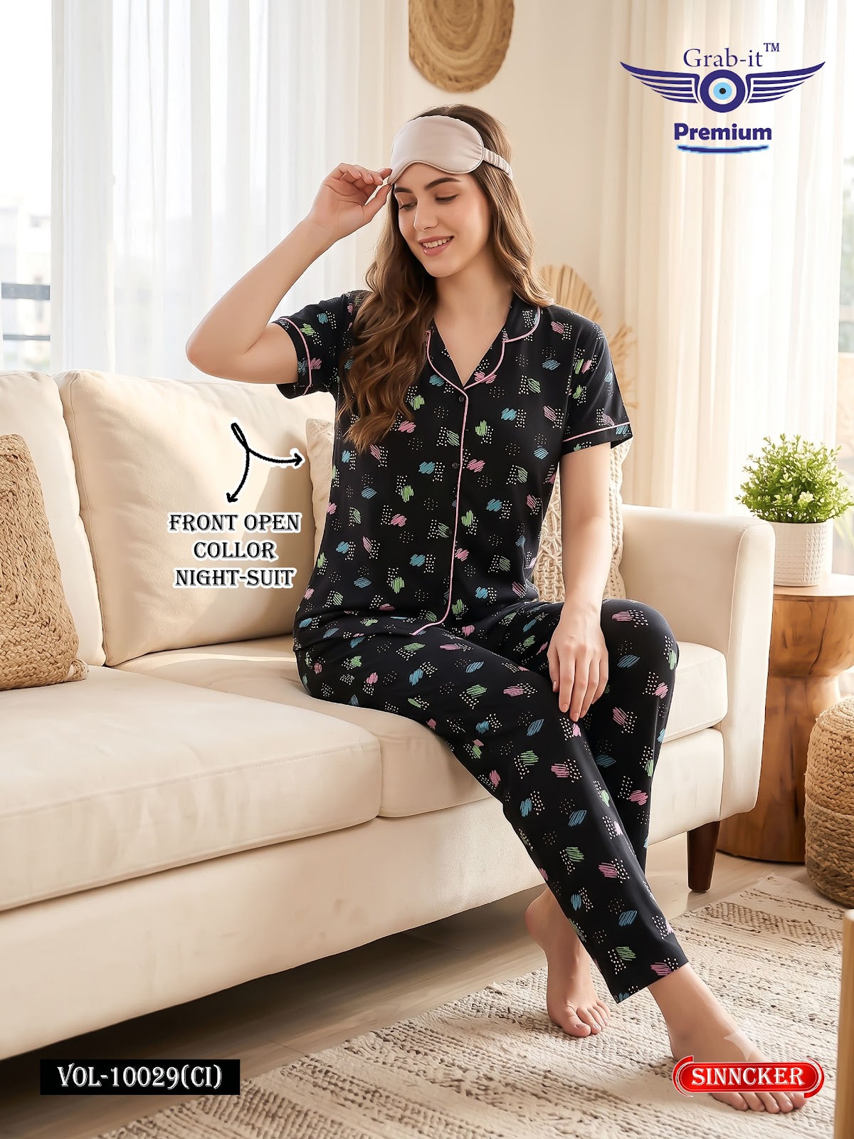 Vol 10029 Ci Grab It Sincker Collar Night Suits Manufacturer Ahmedabad