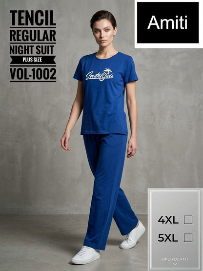 Vol 1002 Amiti Tencil Pyjama Night Suits Exporter India