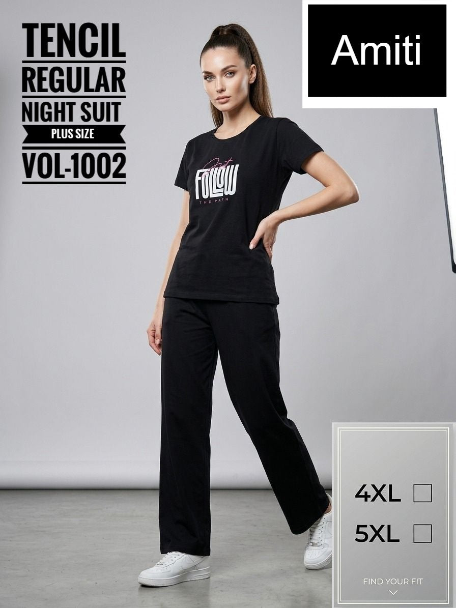 Vol 1002 Amiti Tencil Pyjama Night Suits Exporter India