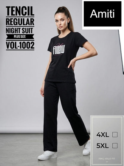 Vol 1002 Amiti Tencil Pyjama Night Suits Exporter India