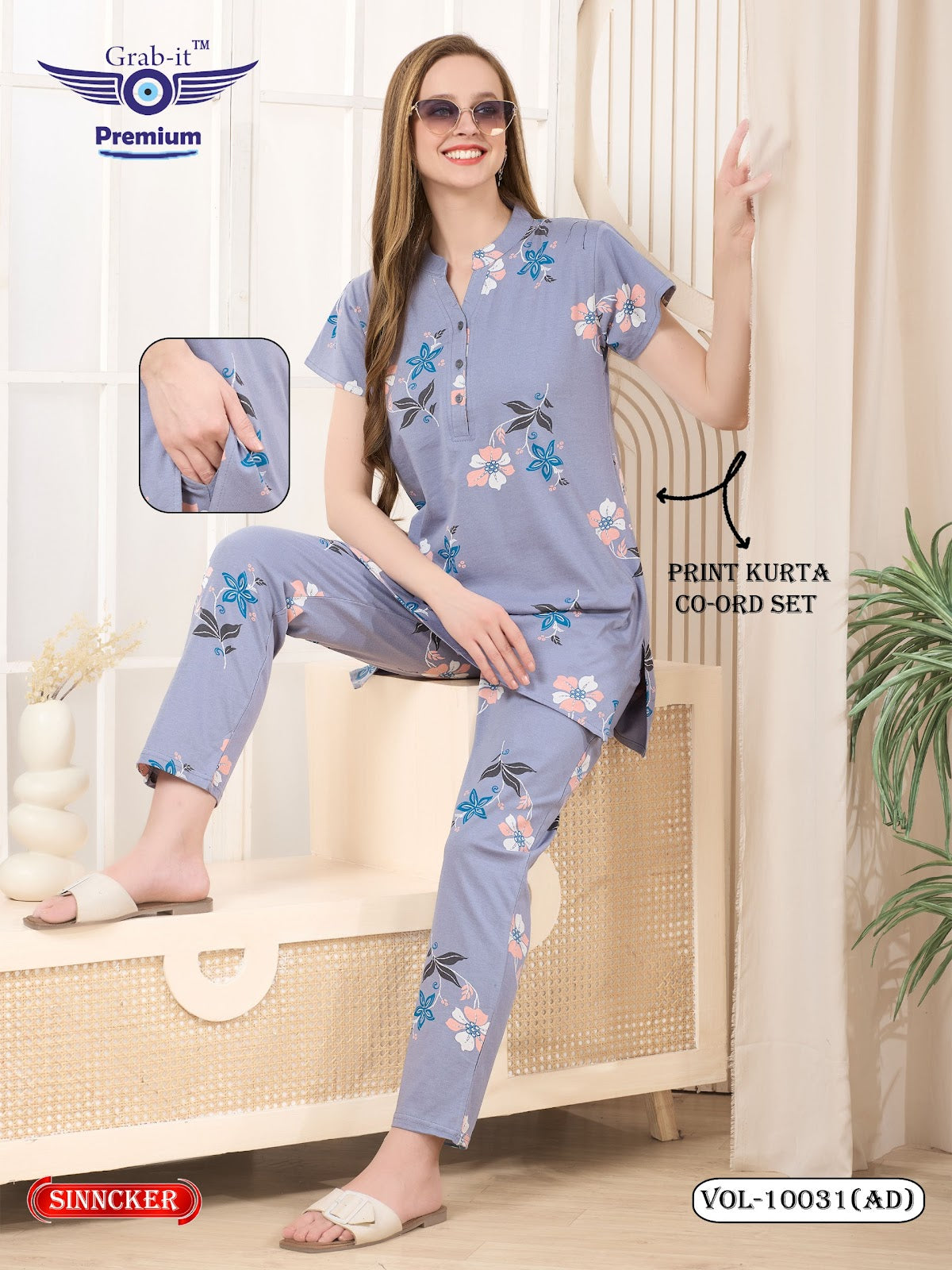 Vol 10031 Ad Grab It Sinker Kurta Night Suits Supplier India