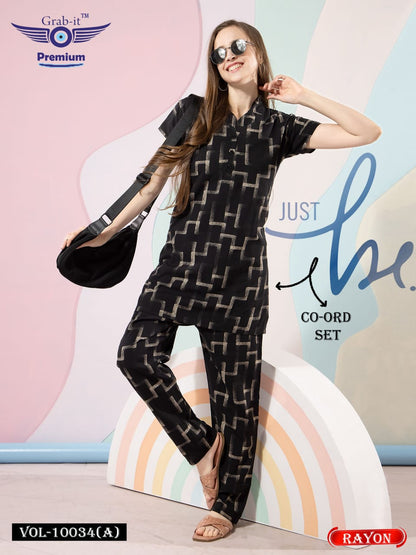 Vol 10034 A Grab It Rayon Co Ord Set Supplier