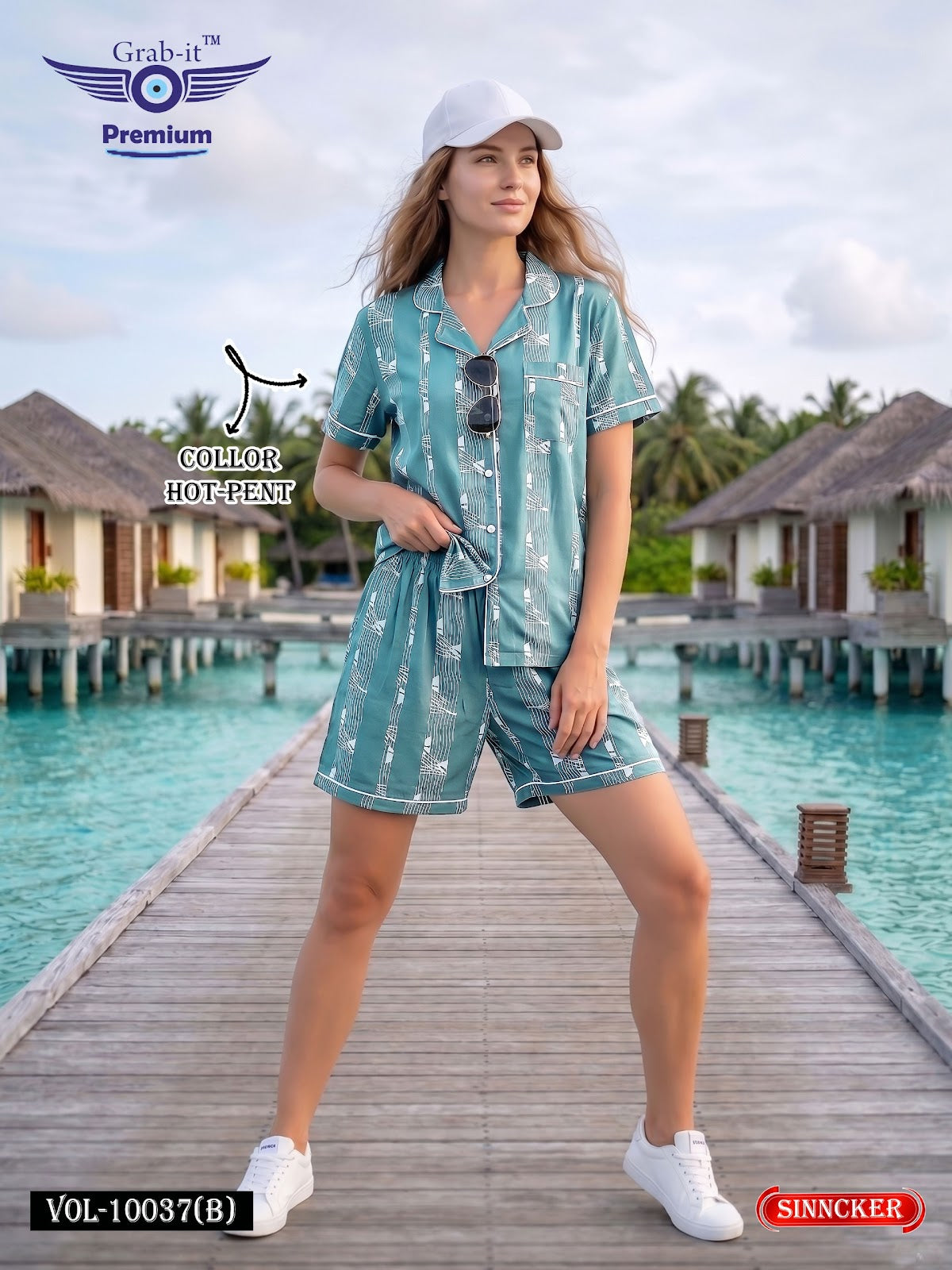 Vol 10037 B Grab It Sinker Shorts Night Suits Wholesale