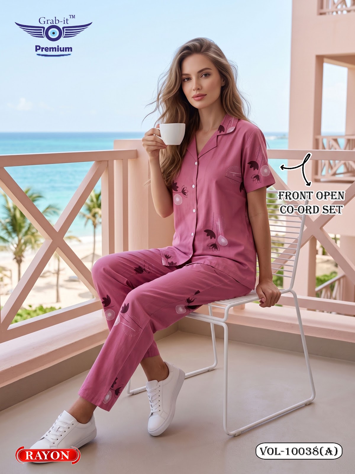 Vol 10038 A Grab It Rayon Co Ord Set Wholesale Rate