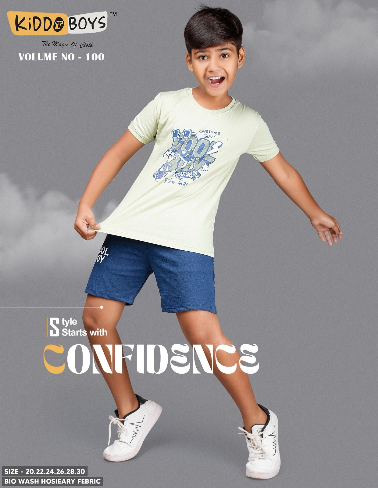Vol 100 Kiddo Biowash Boys Shorts Set Supplier