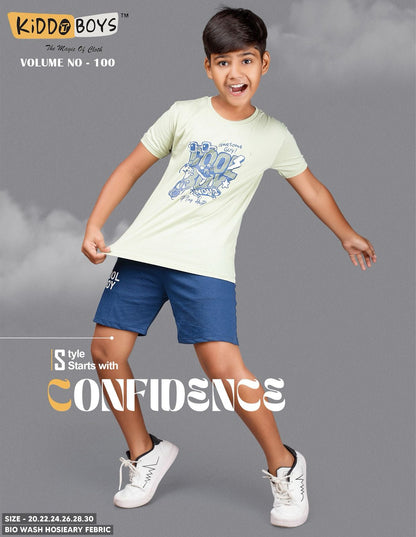 Vol 100 Kiddo Biowash Boys Shorts Set Supplier