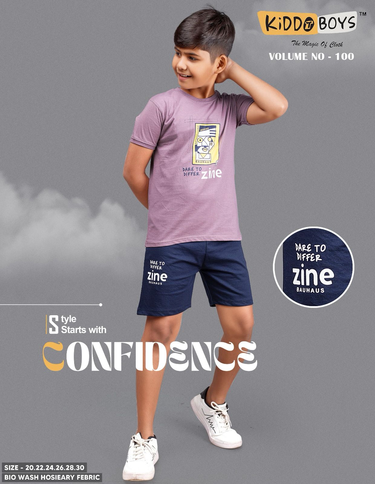 Vol 100 Kiddo Biowash Boys Shorts Set Supplier