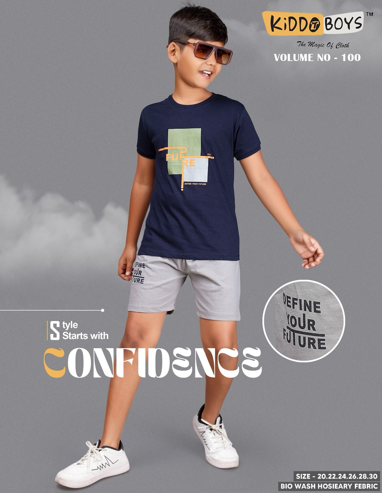 Vol 100 Kiddo Biowash Boys Shorts Set Supplier