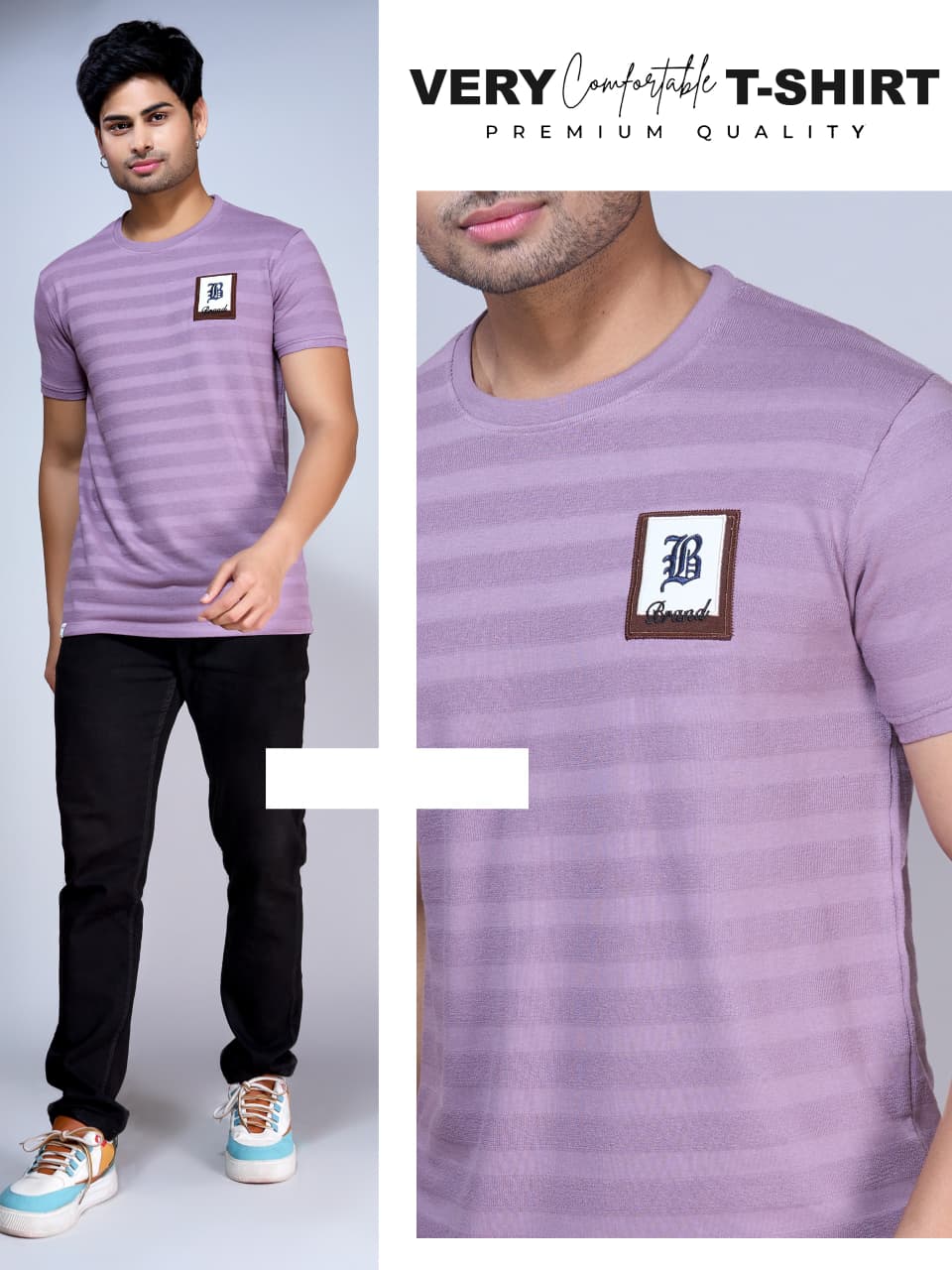 Vol 1013 Everyday Jacquard Knit Mens Tshirts Supplier