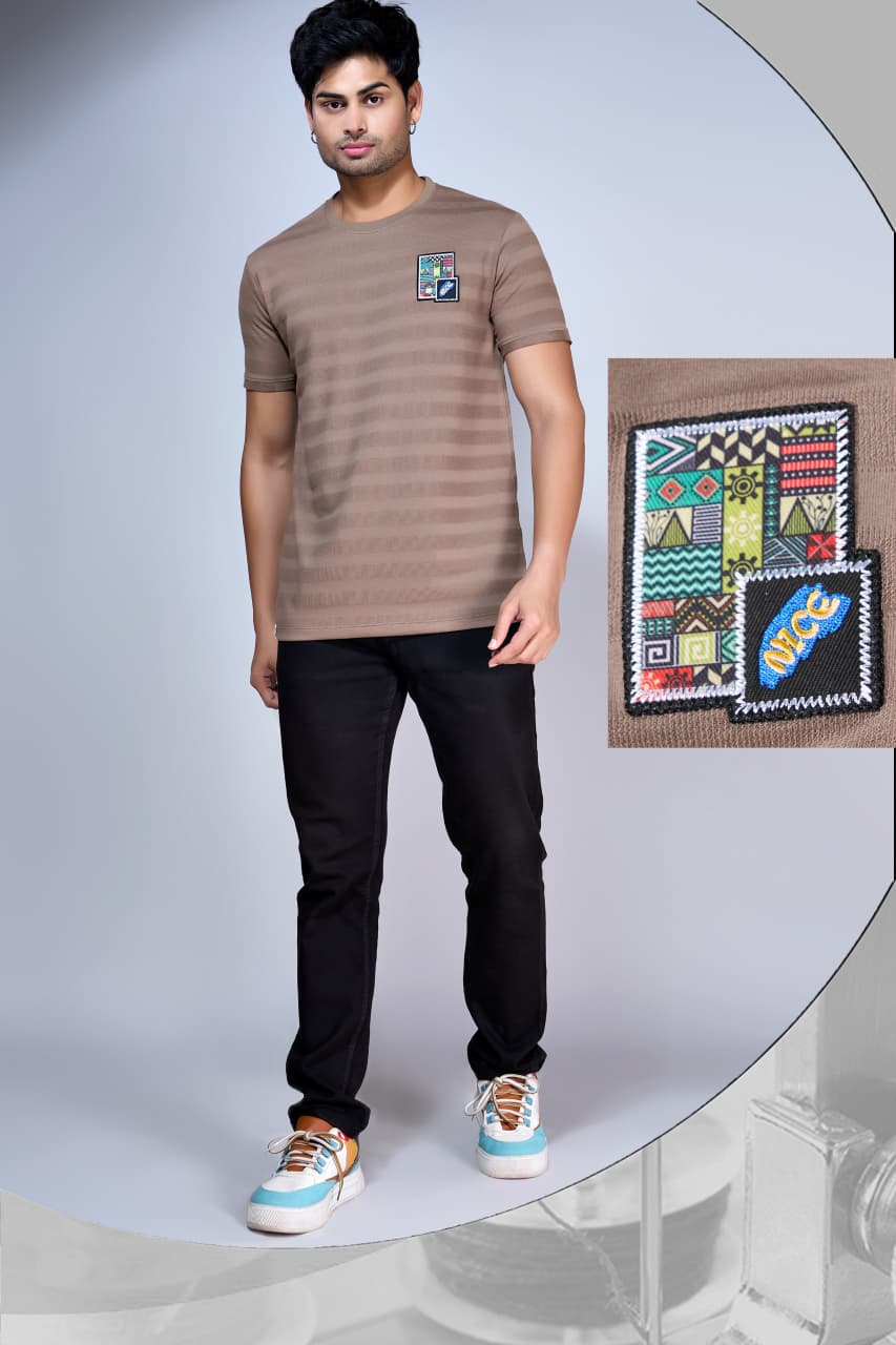 Vol 1013 Everyday Jacquard Knit Mens Tshirts Supplier