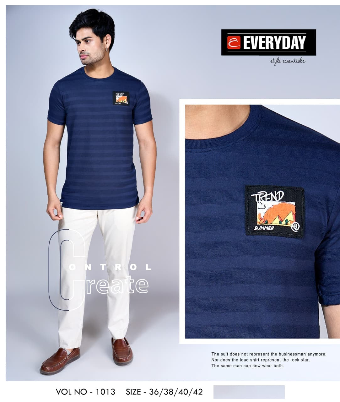 Vol 1013 Everyday Jacquard Knit Mens Tshirts Supplier