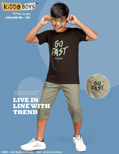 वॉल्यूम 101 किड्डो बायोवाश लड़कों के कैप्री नाइट सूट आपूर्तिकर्ता भारत