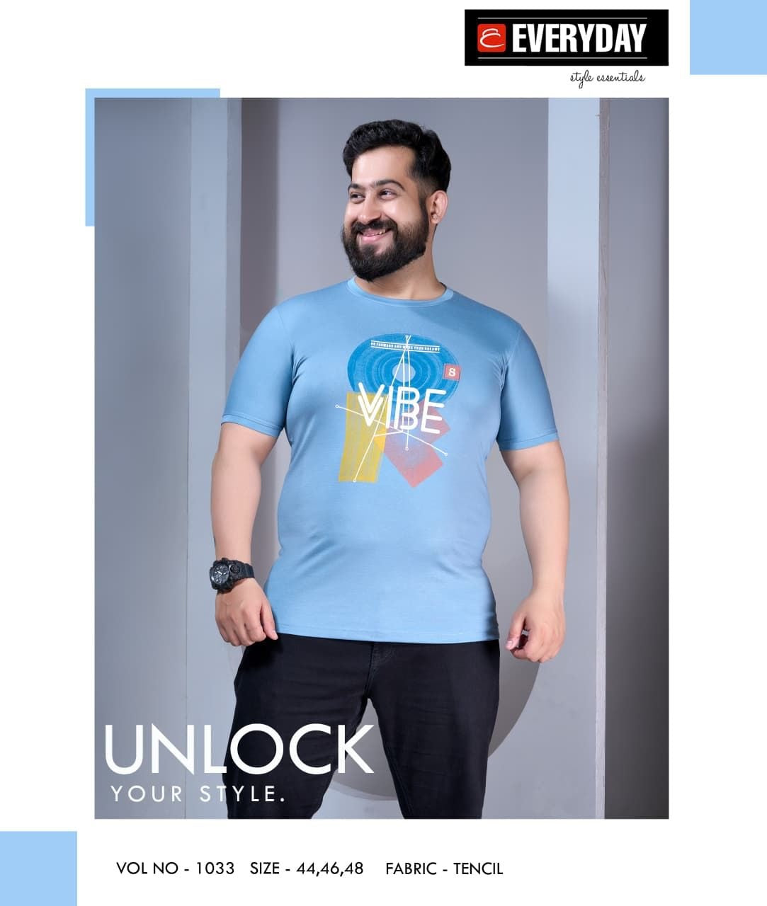 Vol 1033 Everyday Tencil Lycra Mens Tshirts Supplier Gujarat