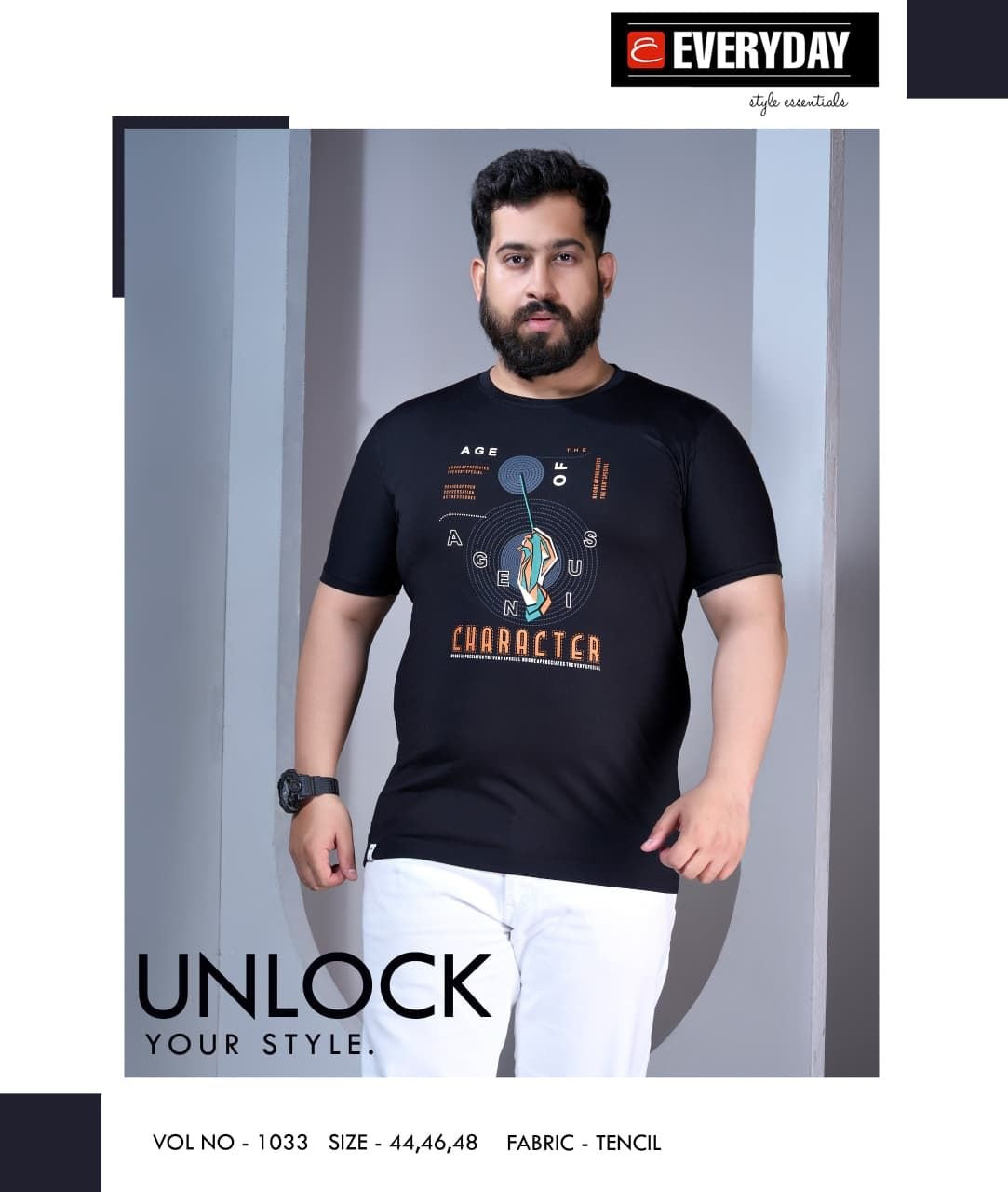 Vol 1033 Everyday Tencil Lycra Mens Tshirts Supplier Gujarat