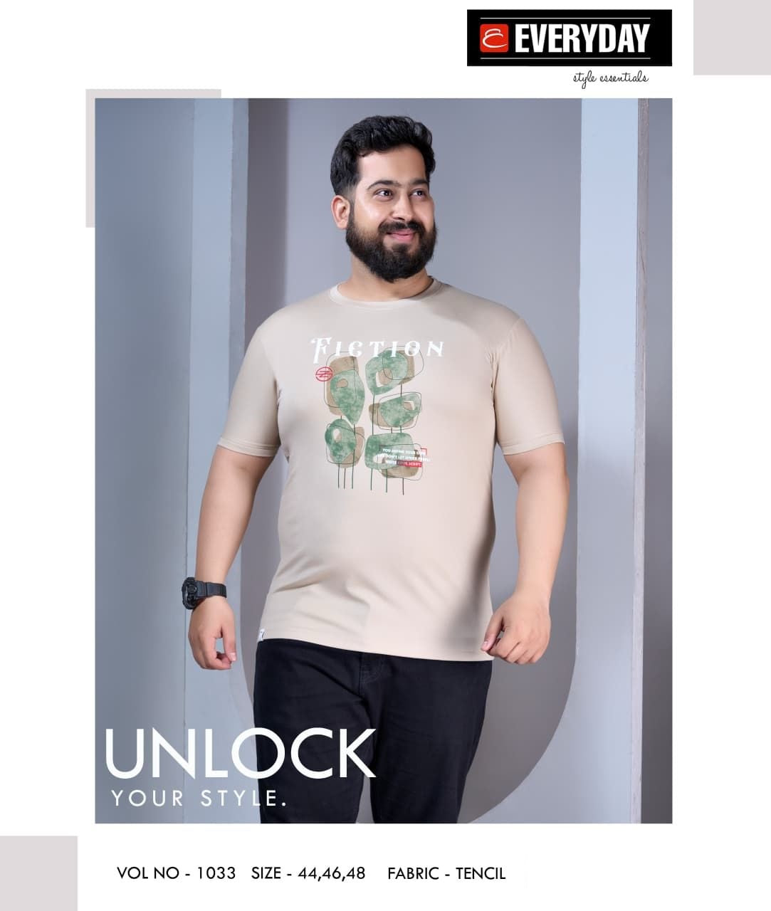 Vol 1033 Everyday Tencil Lycra Mens Tshirts Supplier Gujarat
